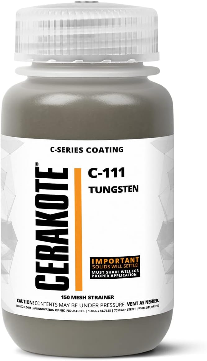 CERAKOTE® (AIR Cure C-Series Tungsten (16oz) |C-111P|-Our Ceramic Technology Combines Performance with Color on All- Metals, Polymers + More
