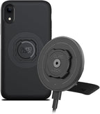 Quad Lock Adhesive Dashboard/Console Car Phone Holder Kit with MAG Wireless Charging Head V2 and MAG Phone Case for iPhone XR