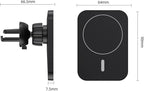 Phone Holder 30W Car Holder Wireless Charger Car Mount Magnetic Car Chargers Wireless Practical(Color:Black with Cable)