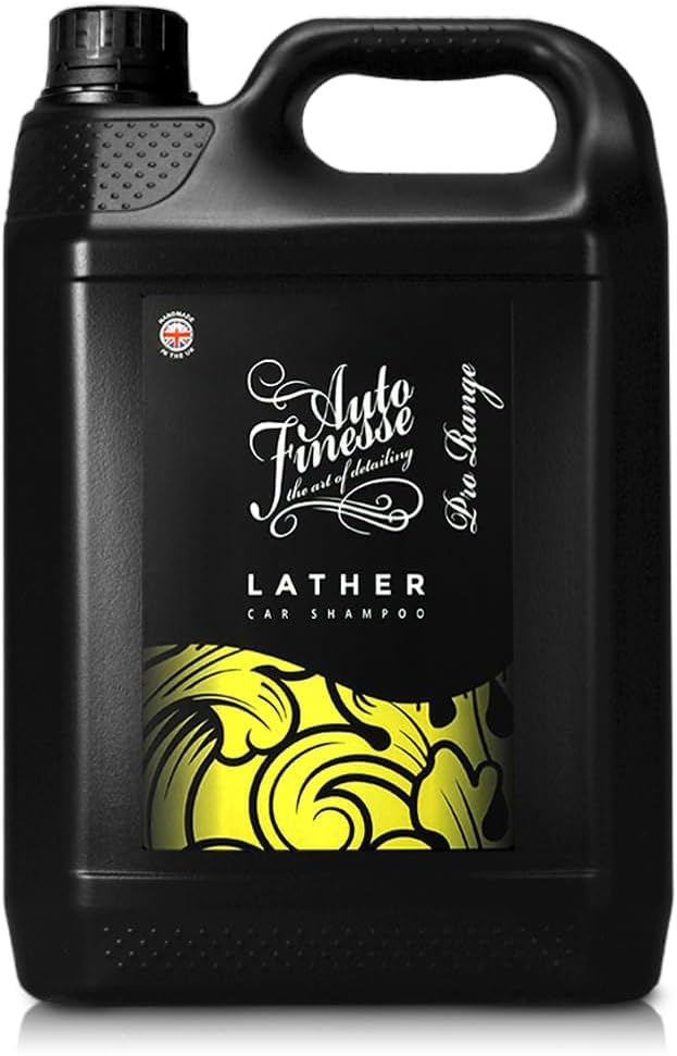 Auto Finesse Lather Car Shampoo 5L | pH Neutral & Wax Safe Formula | Concentrated Wash for Cars, Motorcycles & More | UK Made