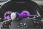 Detail Factory - Synthetic Detailing Brush Set - Ultra-Soft Interior Car Cleaning Brushes for, Screens, Emblems, & Tight Spaces - Purple
