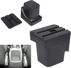 AULPHIKE Compatible with Ford Focus Armrest 2 Mk2 2005-2011 Car Center Console Organizer Armrests Double Layer Storage with USB Ports（Black Style）