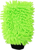 Microfiber Car Wash Gloves - Super Soft Scratch-Free Wash Mitts for Detailing and Cleaning (1/2PCS)(1pc Green)