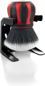 Detail Factory - Curveball XL Synthetic Brush - Ultra Soft Bristles, Comes with Storage Rack, Covers Large Area Inside or Outside Vehicles - Red