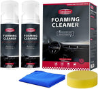 2Pcs Multi-Purpose Foam Cleaner for Car Interior Upholstery Cleaner Foam for Seats,Carpets, Dashboard, Mats, Leather, Vinyl, Quick Remover Stains, Foam Spray for Auto, RV, Home Use(150ml*2)