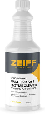 Zeiff Pro-Grade Multi-Purpose Probiotic Enzyme Cleaner - Pet Stain and Odor Remover, Drain Cleaner - Powerful Cleaning & Odor Eliminating Formula For Professional & Home Surfaces - 32 Ounce