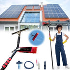 Telescopic Window Cleaning Brush Kit - 3.6-6M Water Fed Pole with Squeegee & Soap Dispenser Ideal for Home & Car Cleaning Adjustable 55cm Brush for Easy Reach & Streak-Free Shine