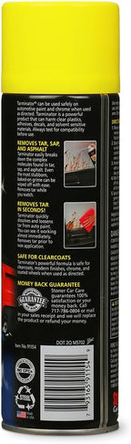 Stoner Car Care 91154-6PK Tarminator Tar, Sap, and Asphalt Remover – Fast Acting Tar and Sap Remover for Cars – Clear Coat Safe Auto Cleaner for Paint, Chrome and Wheels – 10 oz (Pack of 6)