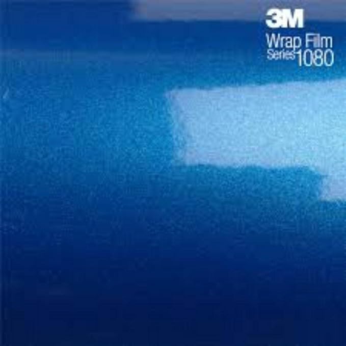 3M Car Wrap Roll 2080 Gloss Blue Metallic | G227 | (5ft x 5ft (25 Sq/ft)) | Automotive Vinyl Wrap for Cars - Car Interior Wrap & Exterior | w/Free Instawraps Pro Glove