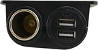 Custom Accessories Compatible with Smartphones, 18003 12V Dual USB Under Dash Mount, Black