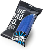 The Rag Company - Dry Me A River - Professional Korean 70/30 Blend, Microfiber Waffle-Weave, Drying & Detailing Towels, Soft Suede Edges, 390gsm, 16in x 24in, Royal Blue (3-Pack)
