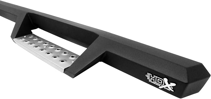 Westin 56-5346852 HDX Stainless Drop Wheel to Wheel Nerf Bars fits 2019-2025 Silverado Sierra 1500 Crew Cab 5'5" Bed (Exc 2019 Silverado LD/Sierra 1500 Limited) Textured Black Pair