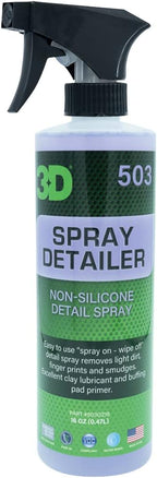 3D Spray Detailer - Silicone-Free Body Shop Detailer Spray for Freshly Painted Vehicles 16oz