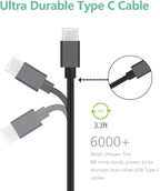 Rapid USB C Car Charger, Compatible for Samsung Galaxy S26/S25 Plus/Ultra/S24/S23/S22/S21/Note 20/10/S20/S10+/S9/A56/A36/A50/A70, Quick Charge 3.0 Dual USB 18W Fast Car Charger+ Type C Cable 3.3ft