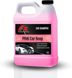3E Pink Car Soap Highly Concentrated Foaming Car Wash Shampoo, Works with Foam Guns, Foam Cannons or Bucket Washes, Cherry Scented (64 oz)