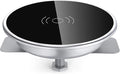 Recessed Desk Wireless Charger,15W Fast Flush Mount Qi Charging Pad,Hidden Desk Grommet Charger,Desktop Charging Station for Home/Office,Compatible with iPhone 17/16/15/Samsung/All Qi-Enabled Devices