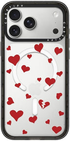 CASETiFY Impact iPhone 17 Pro Max Case [Slim/Compatible with Magsafe / 8.2 ft. 4X Military Grade Drop Protection] - Lost in Love - Clear Black