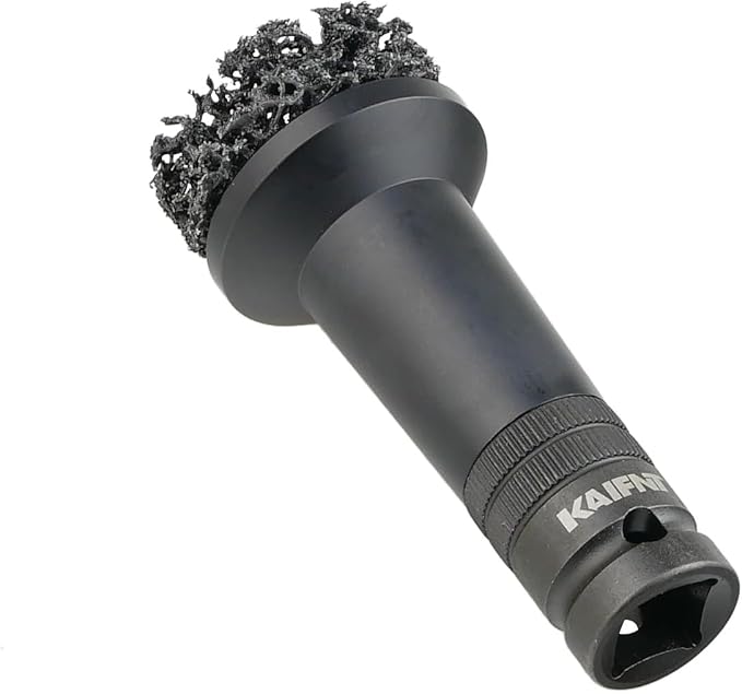 K233 Wheel Hub Resurfacing Kit, Brake Surface and Stud Cleaner, 1/2-Inch Drive, 4 Pads