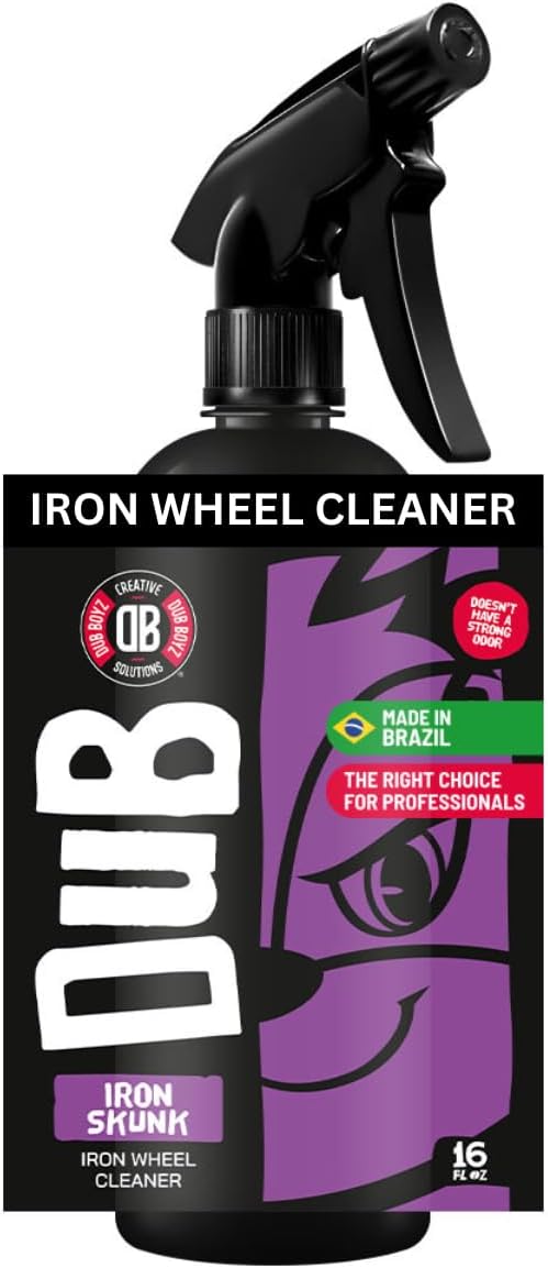 DUB BOYZ Iron Skunk Wheel Cleaner – 16 oz, Color-Changing, Fast-Acting, Safe for All Wheels, Brake Dust and Iron Contaminant Remover