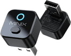 MINIX CA525 Mini Wireless CarPlay & Android Auto Adapter, 2026 Upgraded 2-in-1 Wired to Wireless Dongle, One-Button Switch, Plug & Play USB-A/C, WiFi 6 & Bluetooth 5.4, iOS 10+ & Android 11+