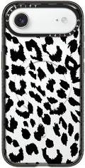 CASETiFY Impact iPhone Air Case [Slim/Compatible with Magsafe / 8.2 ft. 4X Military Grade Drop Protection] - Lacie Leopard - Clear Black