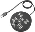 Kisangel USB USB Hub Expander Multi-Port Splitter for Laptop High-Speed Data Transfer Compatible with Flash Drives Keyboards Mice External Hard Drives