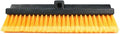CARCAREZ 15" Flow-Thru Bi-Level Car Wash Brush Head Fits for RV Cleaning with Feather-Tip Bristles Orange