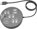 Holibanna USB Hub Ports Splitter Compact USB Data Dock Station for Laptop Multi USB Port Expander for Travel and Business Use High Speed Transmission Design