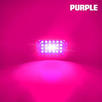 6Pods LED Rock Lights Purple 24 LEDs Chips Neon Trail Rig Lamp Underglow Light for Cars Trucks SUV ATV UTV