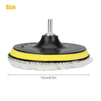 Buffer Polisher Pad Made of Wool - Wheel Mop Kit for car Detailing Drill Adaptor | Pack of 5 pcs - car buffers and Polishers kit is Practically Durable & Reusable - Drill Adapter.