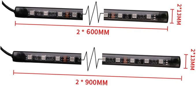 Cabilock Sound Activated Car Light Kit Ambient Lighting for Vehicle Decoration for Parties and Night Driving