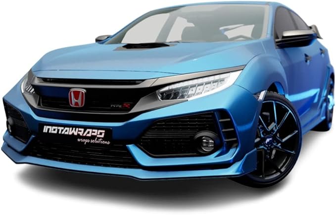 3M Car Wrap Roll 2080 Satin Perfect Blue | S347 | (5ft x 1ft (5 Sq/ft)) | Automotive Vinyl Wrap for Cars - Car Interior Wrap & Exterior | w/Free Instawraps Pro Glove