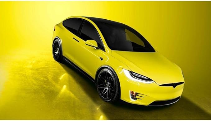 3M Car Wrap Roll 2080 Gloss Lucid Yellow | G55 | (Sample 3in x 5in) | Automotive Vinyl Wrap for Cars - Car Interior Wrap & Exterior