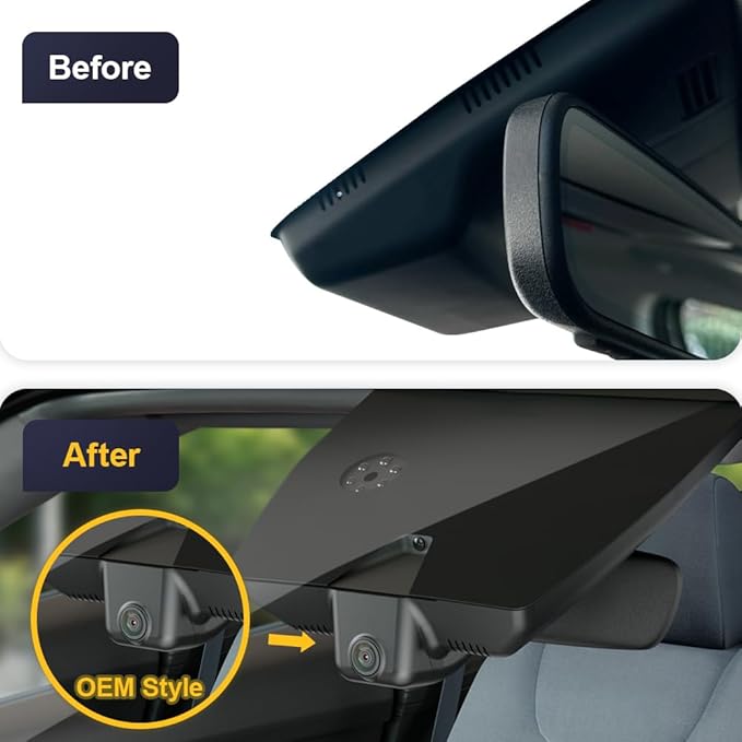Fitcamx 4K Dash Cam Compatible with Kia Sportage 2023 2024 2025 (Part No#DW010/P1020/R2010), OEM Look, UHD 2160P Video, Built-in WiFi & APP, Loop Recording, G-Sensor, Easy to Set, 64GB Card