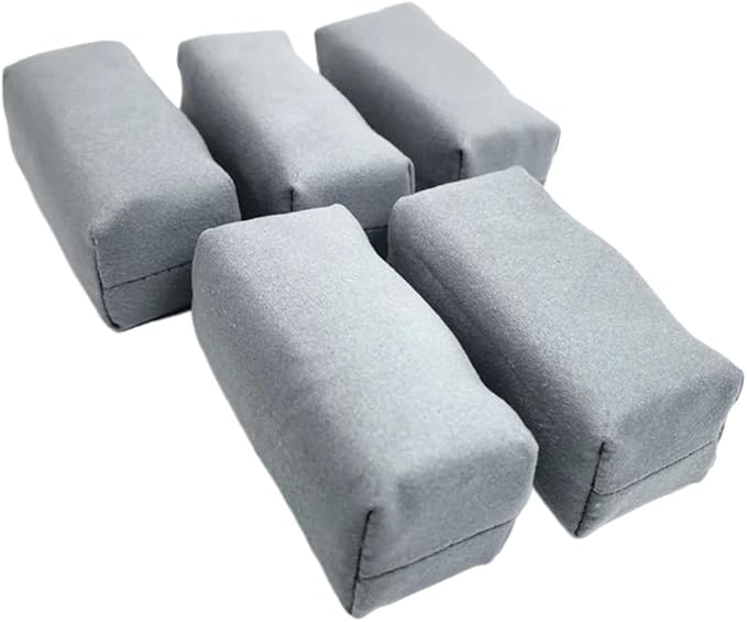 Car Detailing Suede Sponge Applicator Use with Ceramic Coating for Cars Paint, Metal, Plastic Trim, Rubber & Glass(20 PCS Grey)