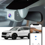 Fitcamx 4K Dash Cam Suitable for Honda CR-V 2023-2026 (Grey) LX EX EX-L Trail Sport Touring Hybrid, OEM Look, 2160P UHD Video, Built-in WiFi & APP, Loop Recording, G-Sensor, Plug & Play, 64GB Card