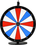 Choose-Your-Own-Color Dry Erase Spinning Prize Wheel (Red and Blue, 24")