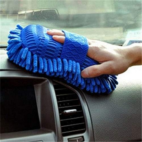 Car Wash Sponge Microfibre Chenille Car Wash Gloves Built in Hand-Strap Cleaning Sponge Mitt