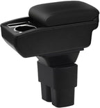 AULPHIKE Compatible with Nissan NV200 Armrest Center Console Organizer Armrests Double Layer Storage Space with Cup Holder