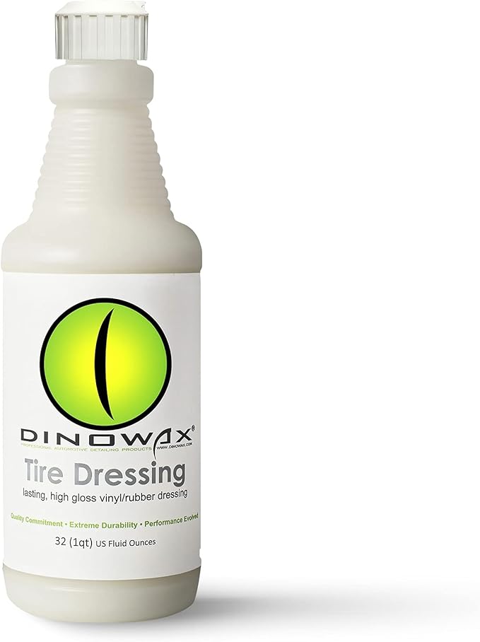 Dinowax - Tire Dressing, Tire Shine, Tire, Vinyl, and Rubber Dressing, Tire and Wheel Care Products, 32 Oz