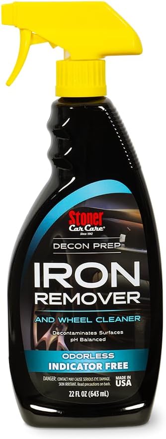 Stoner Car Care 92100 Iron Remover & Wheel Cleaner – Odorless Iron Fallout & Brake Dust Remover for Paint, Wheels & Glass – pH Balanced Rust Decontaminant – 22 fl oz