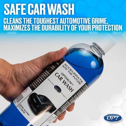 Optimum Car Wash Soap For Professional Auto Detailing or DIY Car Washing, Bucket Wash, or Use with Foam Sprayer or Foam Cannon (32 Oz)