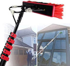 Teles Window Cleaning Pole with Hose Spray Kit - Ideal for Cleaning Outdoor Solar Panels & Windows, Extendable Reach, Durable & Lightweight Design