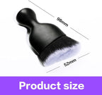 AOCISKA Car Interior Detailing Brush,Soft Bristle Cleaning Brush Car Detailing Brush Dusting Brush,Car Interior Cleaning Tool,Auto Detail Brush Car Dash Duster Brush (Black&White with Cap)