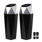 Car Trash Can with Lid - 2-Pack, Interior Accessories for Vehicles, Leakproof Garbage Can with 30 Detachable Trash Bags, Multipurpose Organizers and Storage Solutions for Home and Office