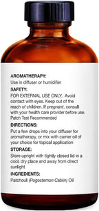 Majestic Pure Essential Oil with Glass Dropper - 100% Pure and Natural - Essential Oils for Diffuser, Aromatherapy, Soap and Candle Making, Patchouli Essential Oil, Patchouli Oil, 1 Fl Oz