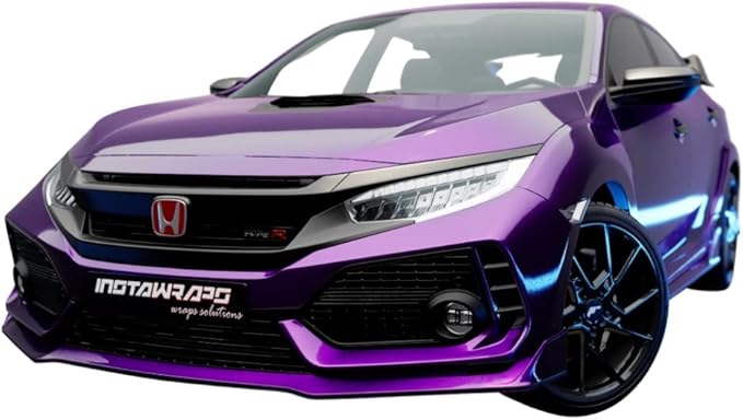 3M Car Wrap Roll 1080 Gloss Plum Explosion | GP258 | (Sample 3in x 5in) | Automotive Vinyl Wrap for Cars - Car Interior Wrap & Exterior