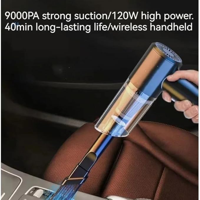 Powerful Vacuum Cleaner, Cordless Handheld Dry and Wet, car air