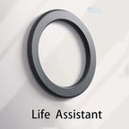 Magnetic Ring Holder for iPhone 14 13 12 Magnet Wall Mobile Phone Holder Magnetic Car Phone Stand for magsafe case (Black 1 pcs)