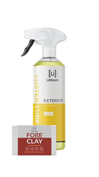Fore Clay and Luster Lube - Clay Bar Kit, Auto Detailing Clay bar for Cars, Trucks, Boats, Glass and Plastic. Includes Luster Lube Hydrophobic Lubricant.